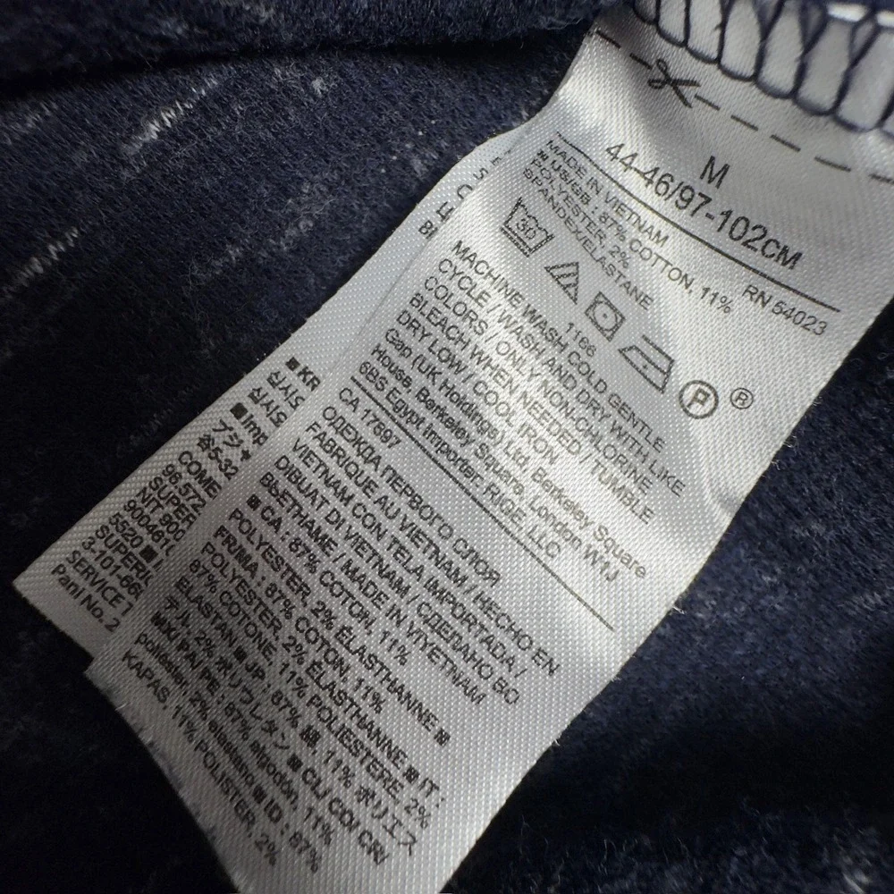 Banana Republic Pullover Mens Medium Blue Space Dye Long Sleeve Crew Neck